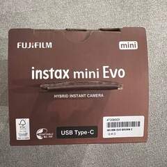 【新品未使用】instax mini Evo本体 ブラウン 茶