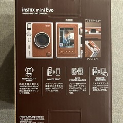 【新品未使用】instax mini Evo本体 ブラウン 茶