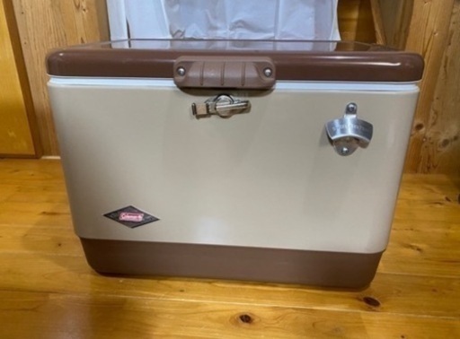 値下げしました コールマン スチールベルトクーラー バターナッツ