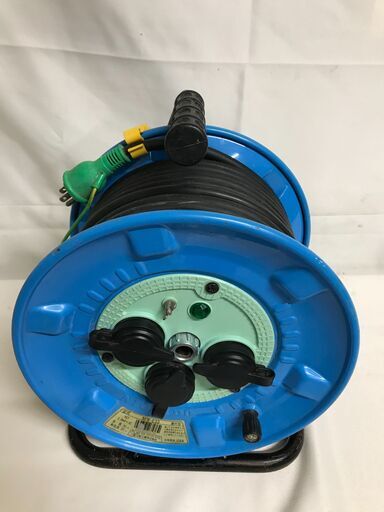 【北見市発】NICHIDO 日動 コードリール NPW-E33 全長30M 有効長29M 青 (D5925ntnY)