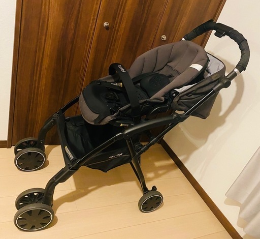 ［美品］コンビ A型(両対面)ベビーカー  ラベリタ エッグショック AL グレー