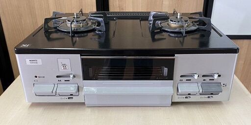 新品未使用品　都市ガス　ノーリツ　12A　13A　2口ガステーブル　ガスコンロ　幅60cm
