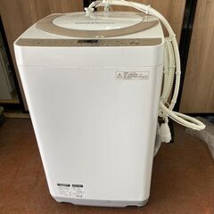 シャープ　全自動洗濯機　7ｋ　風呂水給水可　中古