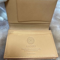 箱＆袋付きGANZOガンゾメンズコードバン×牛革ヌメ名刺入れカードケース日本製