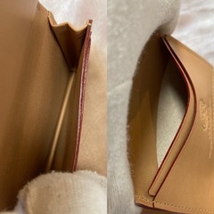 箱＆袋付きGANZOガンゾメンズコードバン×牛革ヌメ名刺入れカードケース日本製