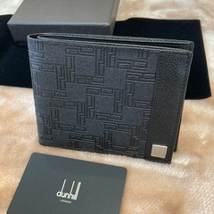 箱付きdunhillダンヒルメンズ小銭入れ有二つ折り財布ウォレットさいふ 