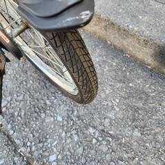 ＪＥＥＰ　折りたたみ自転車　２０インチ　美品　６変速　カゴ　付き　青　配達可能