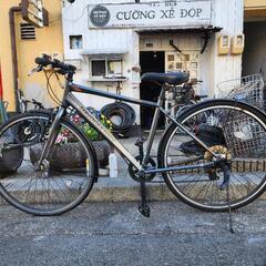 クロスバイク ブリヂストン 27インチ 7変速 自動ライト 雨カバー