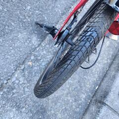 折りたたみ自転車　ＨＵＭＭＥＲ　２０インチ　６変速　赤　配達可能