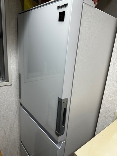 引取限定】冷蔵庫 SJ-GW35H-W 2021年式 冷蔵庫 350L どっちもドア どっちも