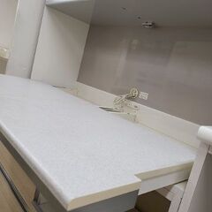 J7391　綾野製作所　システムキッチンボード　ホワイト　クリーニング済　【リユースのサカイ柏店】