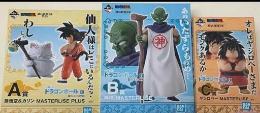 一番くじ　ドラゴンボール 雲の上の神殿　A賞　孫悟空\u0026カリン様　B賞　神様　C賞　ヤジロベー　3種セット