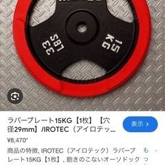 【IROTEC】アイロテックプレート15Kg×2 筋トレ