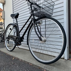 整備士による点検済】 27型 6S シティーサイクル☆前後タイヤ中古品