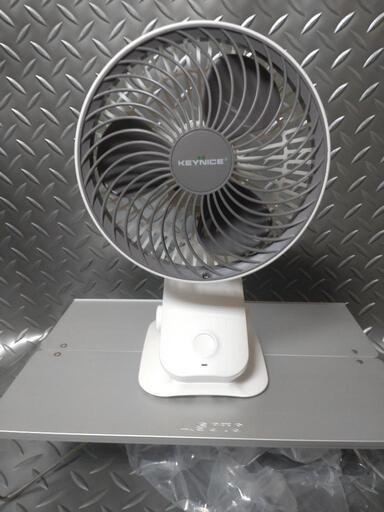 5VUSB入力【首振り扇風機】キャンプ車中泊　ポータブル電源　モバイルバッテリー