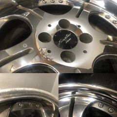 WORK ユーロライン 社外ホイール 17インチ 4本 7.5J4HPCD100+28 希少 深リム　(VHH436)