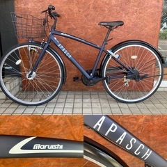 MARUISHI APASCH アパッシュクロス シティサイクル 6速ギア27インチ 街乗り 通勤・通学