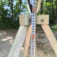 ハザ掛け 三段がけ 3脚 アルミ ハゼ 稲干し台 横棒セット