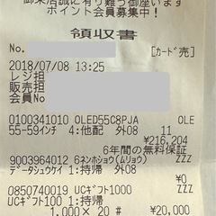 定価23万LG大画面有機ELモデルTV（ジャンク）