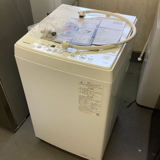 ＊TOSHIBA 東芝電気洗濯機 東芝 AW-45M9 2022年製 4.5kg 取説付き