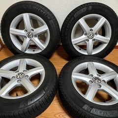 フォルクスワーゲン　VW ゴルフ　純正15インチ　ホイール&スタッドレスタイヤ　4本セット