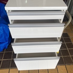 キッチン 収納 台所 キッチンストッカー 食器棚 おしゃれ ストレートカウンター下引出　4段