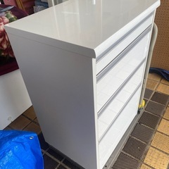 キッチン 収納 台所 キッチンストッカー 食器棚 おしゃれ ストレートカウンター下引出　4段