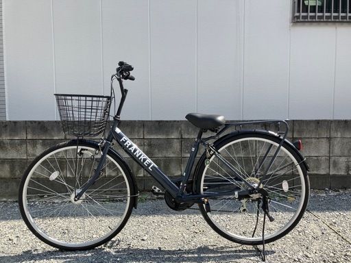 使用期間1年！「27インチ シティサイクル」静音ブレーキ、変則ギア、オートライトおまけ付き(自転車カバー\u0026U字ロック)保証書付き