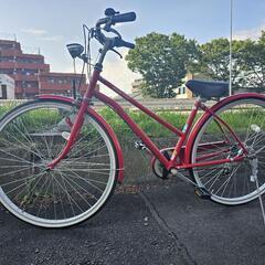 仙台市若林区若林～27インチ自転車/レトロ風 6段変速/調子良い/当店にて防犯登録出来ます 仙台市若林区若林～27インチ自転車/レトロ風 6段変速/調子良い/当店