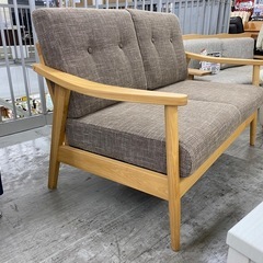 【愛品館 江戸川店 ソファ】 nuqmo（ヌクモ）ウッドフレーム2Pソファ ID:156-019803-007