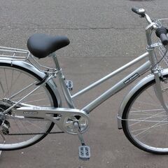 【売約済み】美品 ✨ 27インチ 🚲 中古 ノーパンク 自転車 15,800円 🔄6段切替 🔑鍵新品 💡オートライト付 新規防犯登録料コミ 328