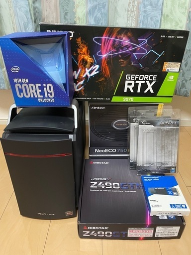 i9-10900K＆RTX3070搭載★ハイスペ\u0026高FPSゲーミングPC★メモリ32G/SSD1T/無線LAN/Win11pro