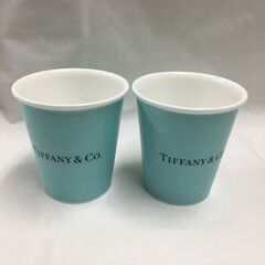TIFFANY&CO ティファニー ペーパー風 エブリデイ ティファニーブルー ペア マグ カップル 未使用 展示品　堺市 石津【ジャングルジャングルサカイ石津店】