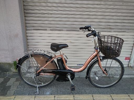 [BRIDGESTONE]Assista(アシスタ)24吋 電動アシスト自転車 8.7Ahバッテリー+充電器+キー2本付き(ピンクゴールド)