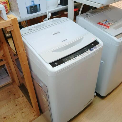 HITACHI◆全自動洗濯機◆8㎏◆BW‐V80B◆2018年製◆動作OK(保証３ヵ月）・清掃済み☆中古品☆【こちらは店舗です。浜村鹿野温泉ICから3分 買取本舗 宮本リサイクル 営業時間9～19時 定休日水曜のみ←連絡できませんm(_ _)m