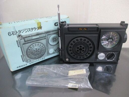∝61 ラジオ イスペット 6石トランジスタラジオ CR-P461A 通電 受信 音出し OK 検：レトロ ヴィンテージ ビンテージ アンティーク