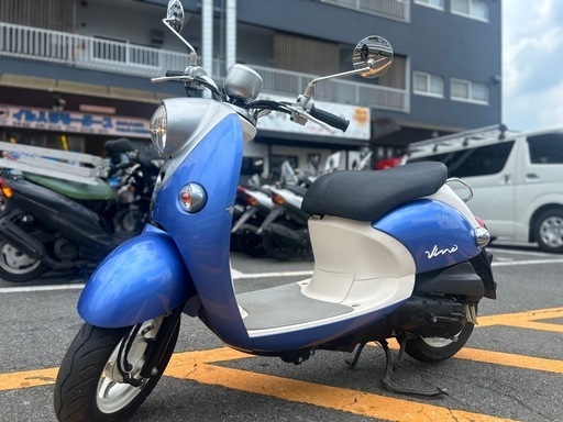 【超低走行•エンジン良好❗️】YAMAHA ビーノSA37J ブルー 人気のFI車【ご成約でヘルメットプレゼント】