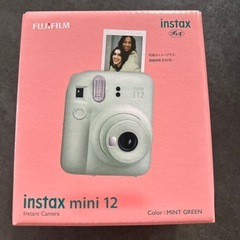 【新品未使用品】チェキ　instax mini 12 ミントグリーン