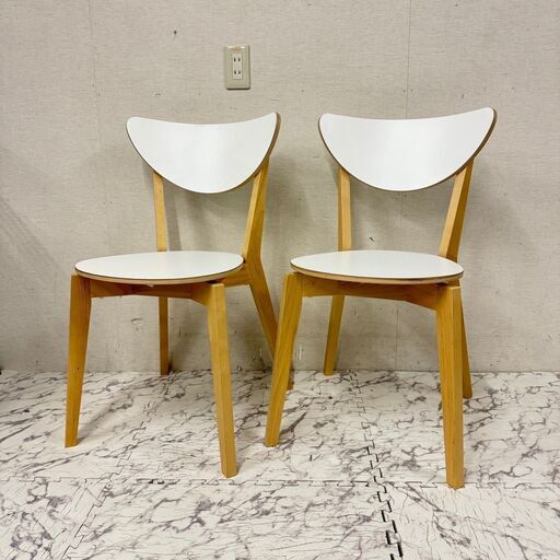 19153  IKEA ダイニングチェア ２脚セット   ◆大阪市内・東大阪市他 6,000円以上ご購入で無料配達いたします！◆ ※京都・高槻・枚方方面◆神戸・西宮・尼崎方面◆生駒方面、大阪南部方面　それぞれ条件付き無料配送あり！