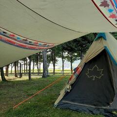 ロゴスのテントとタープセットです