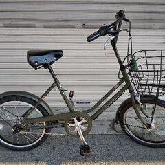 [BRIDGESTONE]VEGAS(ベガス)20吋 ミニベロ(小径車) 内装3段/点灯虫/カーキ