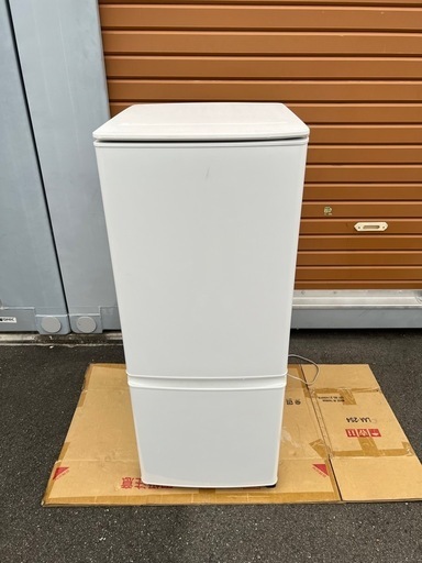 2021年製 2ドア冷蔵庫三菱 MR-P15EG-W