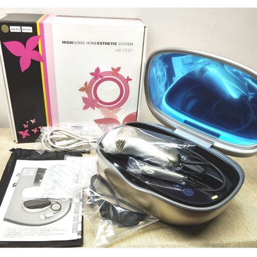 【残97.4%以上】脱毛器 ケノン NIPL-2080-KECG シャンパンゴールド 眉毛脱毛器付き Ver8.4