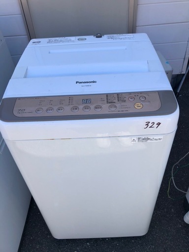 NO 329 福岡市内配送設置無料✨　パナソニック 7.0kg 全自動洗濯機　ブラウンPanasonic NA-F70PB10-T