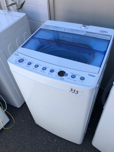 NO 335  福岡市内配送設置無料✨　ハイアール 全自動洗濯機 JW-C55CK(W) ホワイト 洗濯容量：5.5kg【ケーズデンキオリジナルモデル】