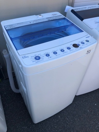 NO 335  福岡市内配送設置無料✨　ハイアール 全自動洗濯機 JW-C55CK(W) ホワイト 洗濯容量：5.5kg【ケーズデンキオリジナルモデル】