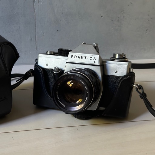 フィルムカメラ + レンズ + レザーケース
