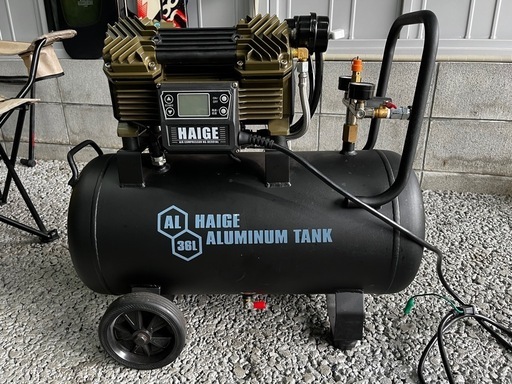 動作品 HAIGE ハイガー エアコンプレッサー 36L HG-DC991AL 説明 動作品 HAIGE ハイガー エアコンプレッサー 36L HG-DC991AL 説明