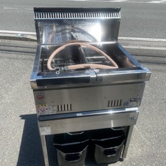 □中古品 マルゼン ガスフライヤー 都市ガス MGF-C13WK 2019年 動作