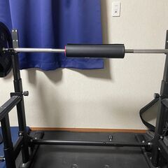 【受付中】バーベル60kgセット セーフティーバー付き